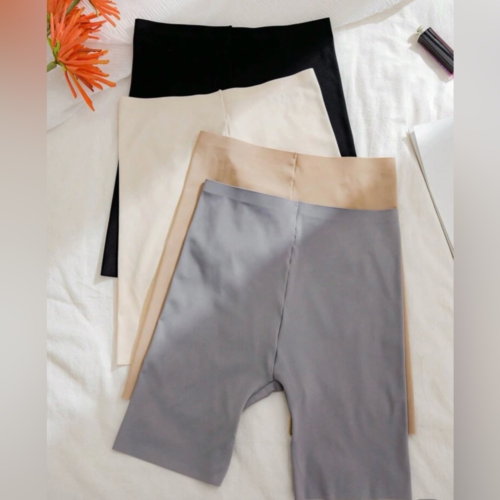 Set of Four High-Waisted Slip Shorts